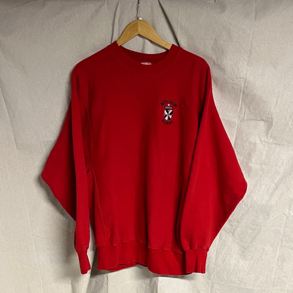 Bold Red Crewneck Sweater